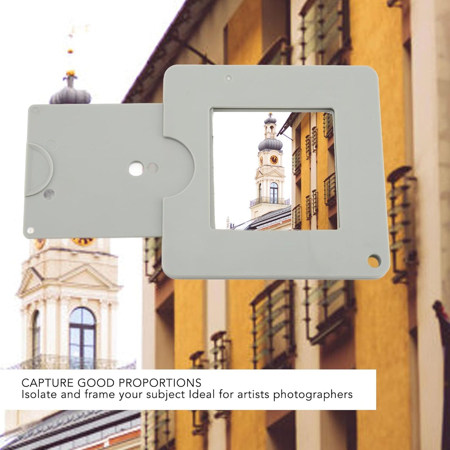Tomedny Painting View Finder, Portable Color Isolation View Catcher with Sliding Mechanism for Artists, Photographers