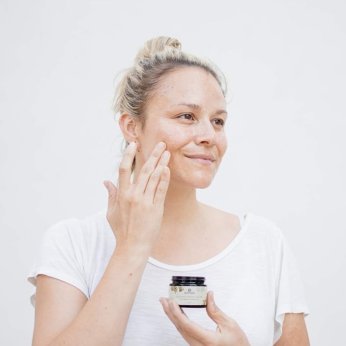 Annmarie Skin Care Coconut Honey Mask - With Extra Virgin Coconut Oil & Mountain Wildflower Honey, Moisturizing & Exfoliating Mask for Dull, Dry & Sun-Damaged Skin, All Skin Types (50mL, 1.7 fl oz)