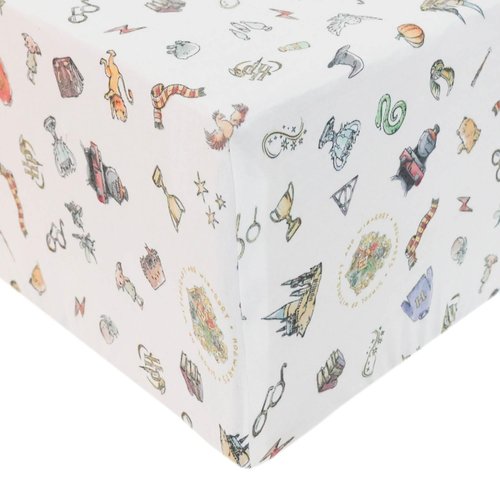 Copper Pearl Premium Knit Baby Crib Sheets: Breathable and Soft, Fitted Crib Sheets for Standard Baby Mattresses, Wizarding World