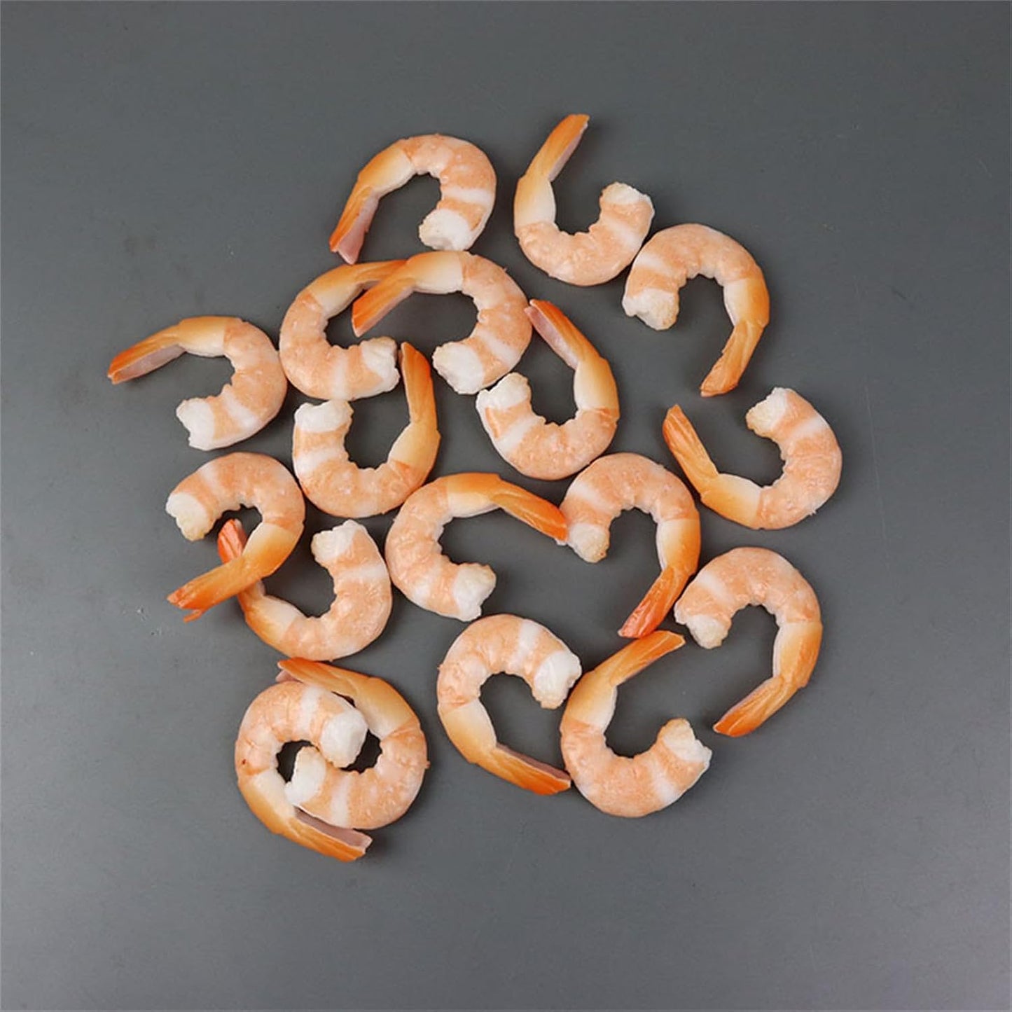 YUGSHNKFC 4PCS Fake Shrimp Simulation Food Model Highly Photo Tool PVC Food Toy
