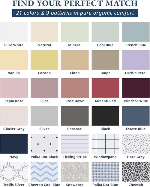 **LANE LINEN 100% Organic Cotton Twin XL Sheets - Extra Large, Fully Elasticized, Machine Washable - Orchid Petal**