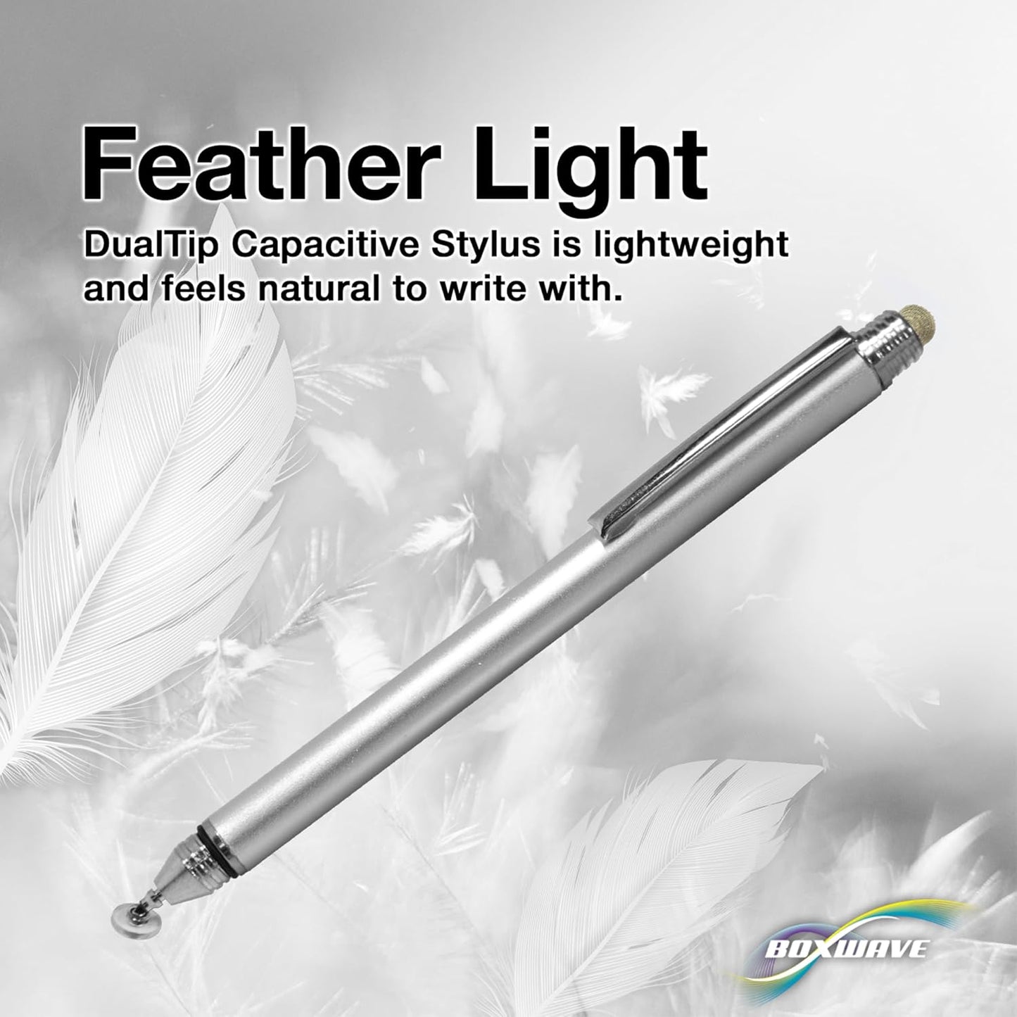 BoxWave (15 inch) Stylus Pen Compatible with Skylight Calendar - DualTip Capacitive Stylus, Fiber Tip Disc Tip