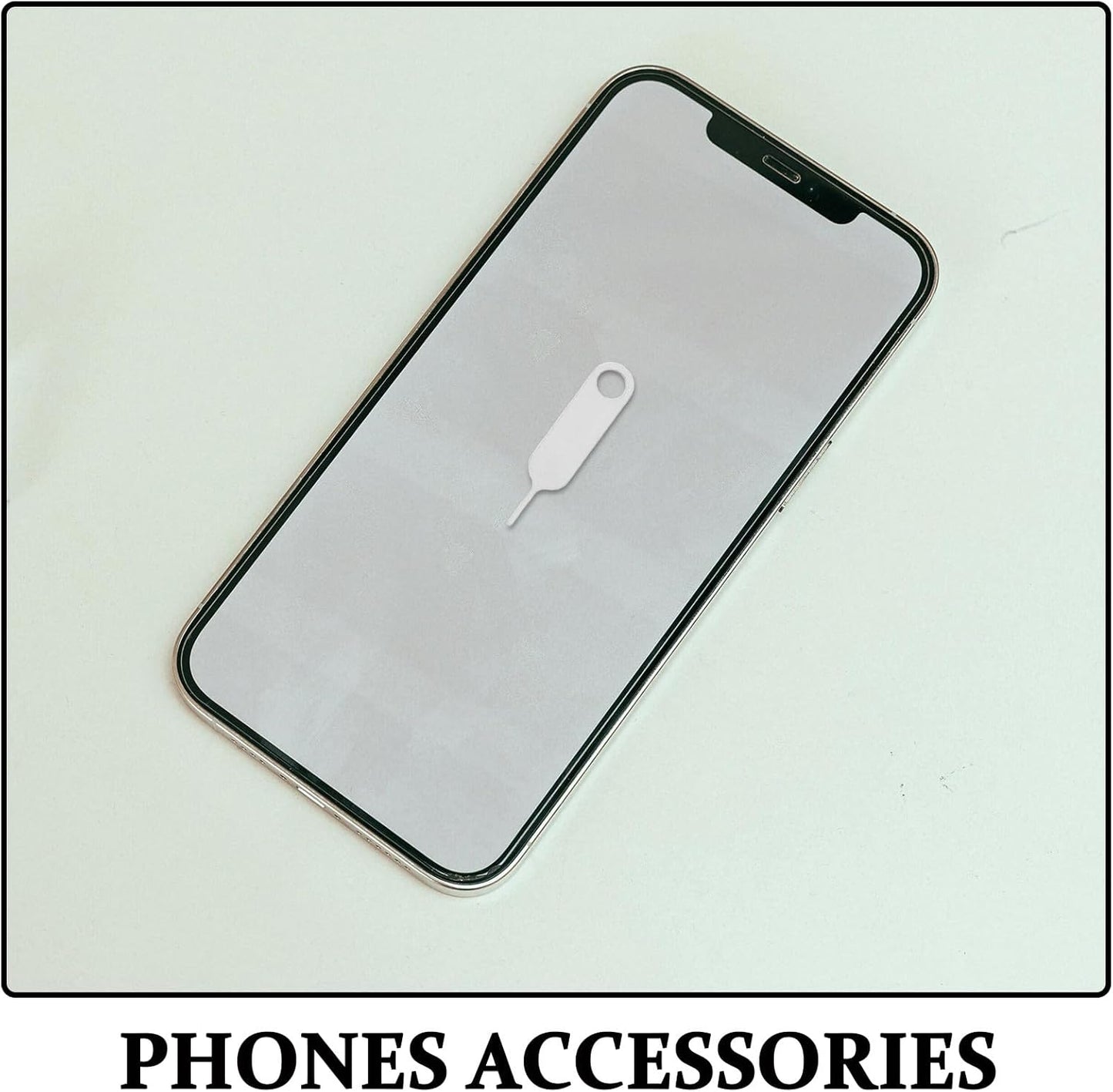 500pcs Set Sim Card Removal Tool and Pin Ejector for Mobile Phones Stainless Steel Sim Pin Ejector Portable Opening