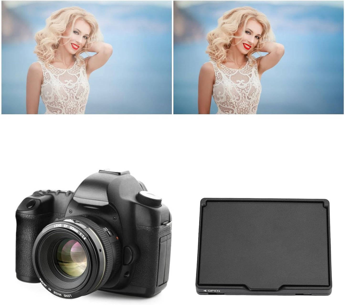 Yunseity A7, A7M2, A7R2, A7M3, A9 Camera LCD Sun Shade Sun Hood, ABS Folding Viewfinder Screen Protector Hood