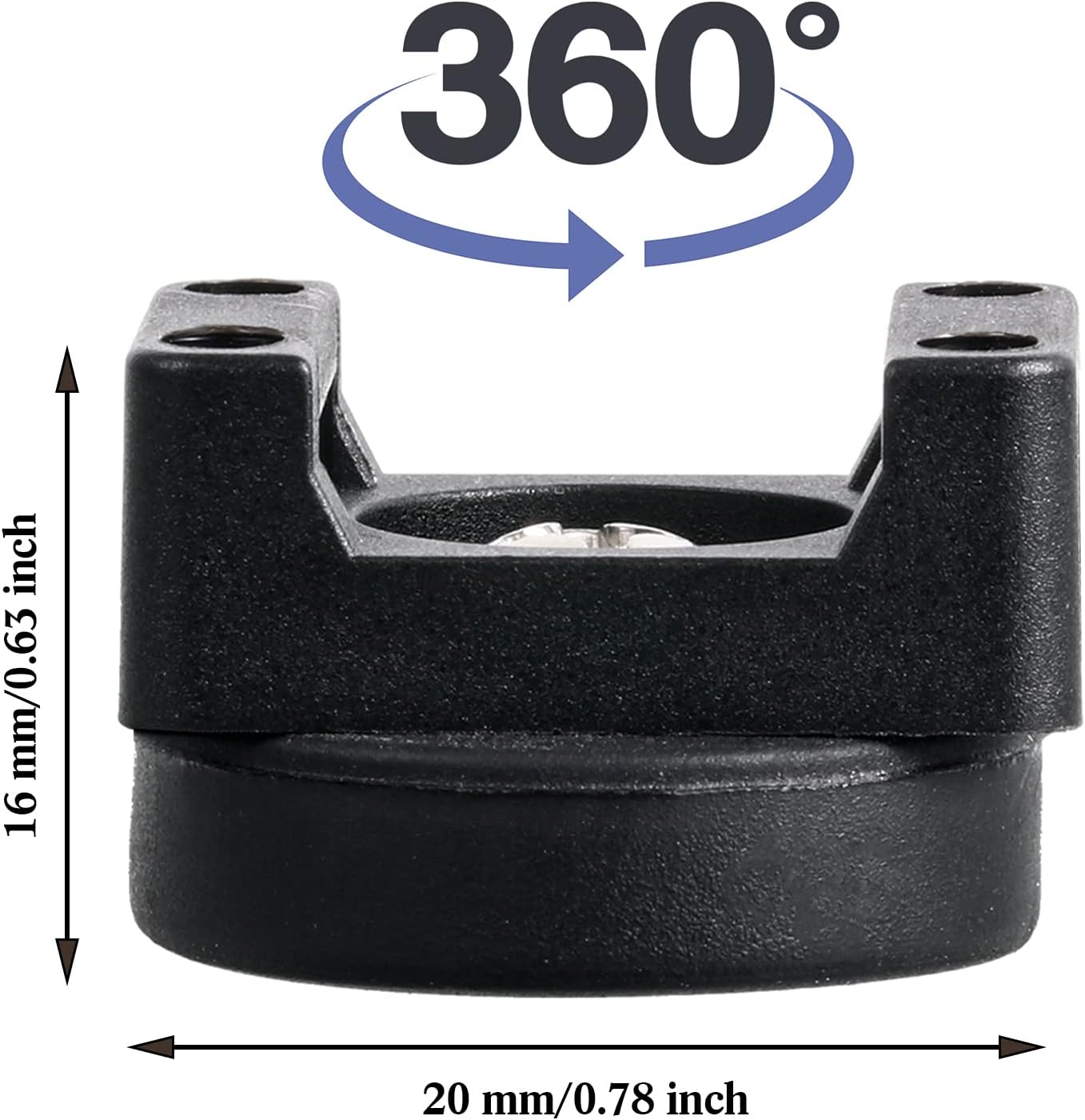 120 (22 mm) Yookeer Pieces Magnetic Zip Tie Mount Multipurpose Cable Holder Magnets Magnetic Wire Management Bases