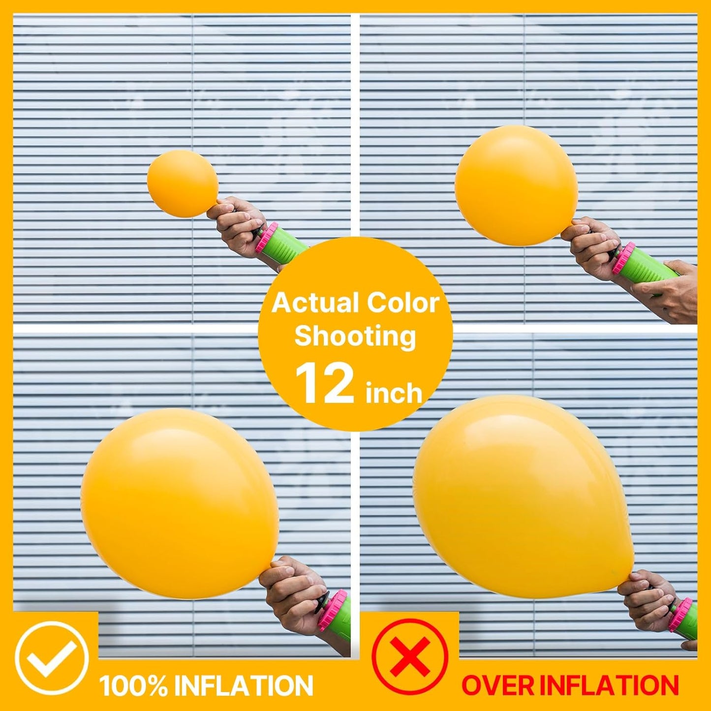 PartyWoo Mustard Yellow Balloons - 152-Piece Fall Balloon Arch Kit | 5-18 Inch Sizes for Birthday & Baby Showers
