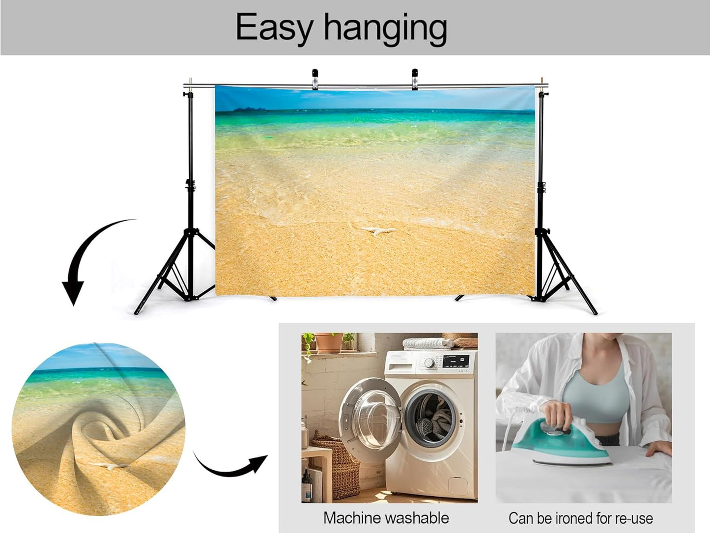 KeyWork 10x5ft Human Fertilization Illustration Backdrop Reproductive Science Photography Background for Health Fair