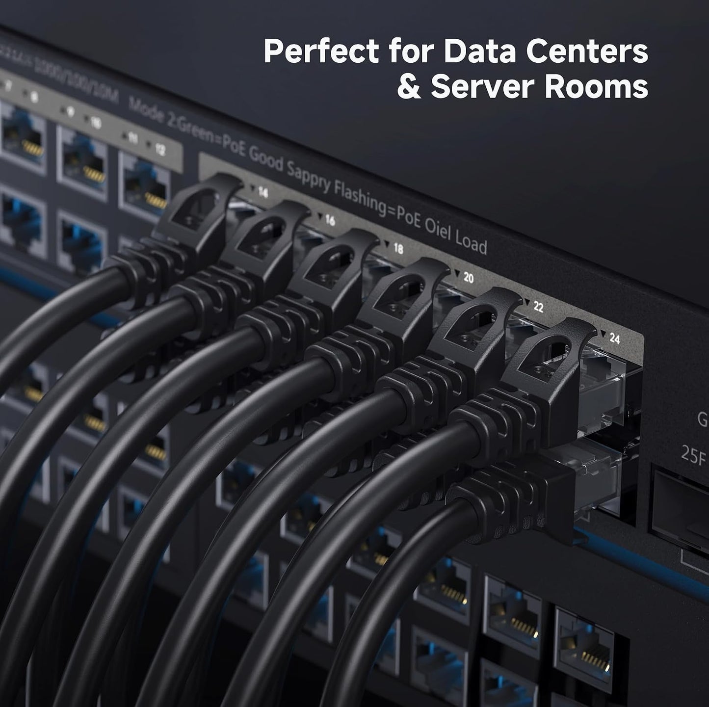 10Gbps 6 3ft, 6 Cat6 Cable Matters Snagless Short Cat Ethernet Cable - Cat Cable, Cord, Ethernet Cord, Black