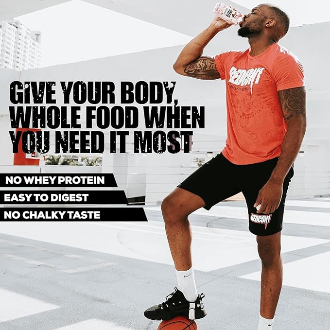 REDCON1 MRE Ready to Drink Protein Shakes, Salted Caramel - Protein Drinks with Whole Food Sources - Sugar Free RTD Shake Formulated to Fuel Athletes at Any Time (12 Pack)