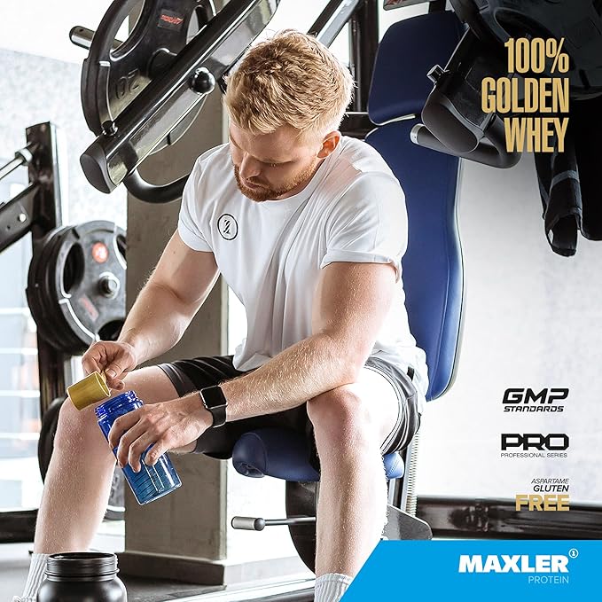 Maxler 100% Golden Whey - 22g of Protein per Serving - High Protein, Low Fat, Low Carb, Complete Amino Acid Profile - Rich Chocolate Protein 5 lb
