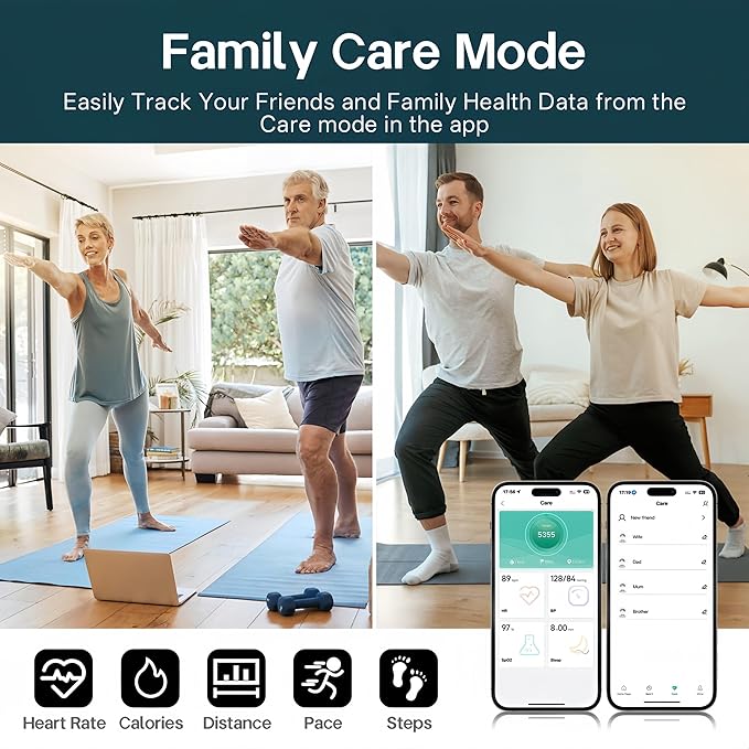 Smart Rings for Women Men,Fitness Tracker Ring,Heart Rate,Blood Oxygen,Blood Pressure,Step Tracker,Sleep Monitoring,No Subscription Fee,IP68 Waterproof Smart Ring for iphone&Android(Black 9)