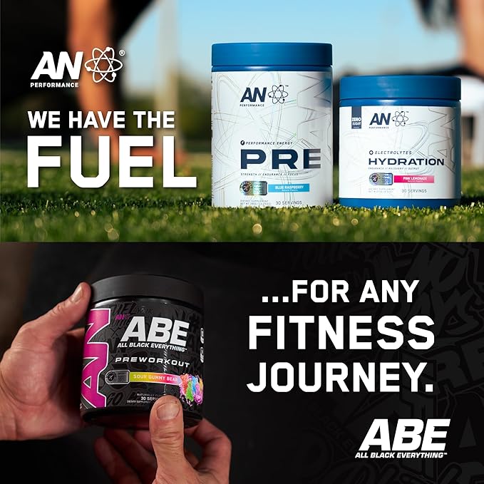 All Black Everything Pre Workout Powder | 30 Servings | Sour Apple | 350mg Caffeine | Nootropic Pre-Workout Blend | Beta Alanine + Citrulline | Energy Supplement for Men and Women