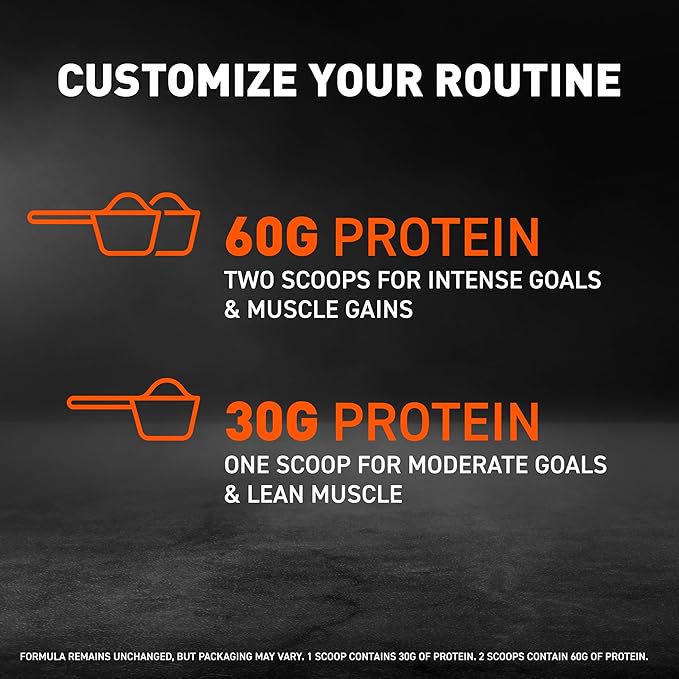 Body Fortress Super Advanced Whey Protein Powder, Cookies N??Creme, 60g Protein & 12g BCAAs Per 2 Scoops, Muscle Gain & Recovery, Immune Support with Vitamins C & D, 1.78lbs (Packaging May Vary)