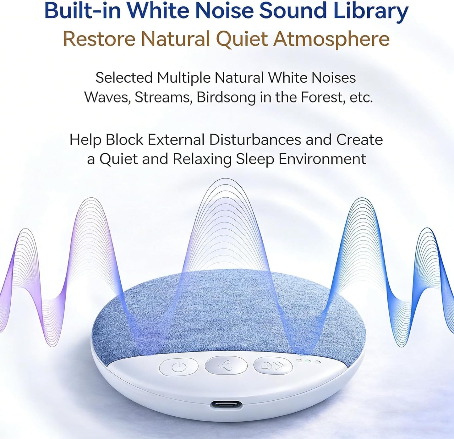 (2Pcs-B) Under Pillow Speaker Bluetooth, Bluetooth Pillow Speaker for Sleeping, Pillow Speakers for Sleeping, White