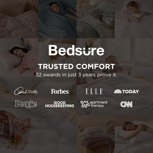 Bedsure Oat Milk Duvet Cover Full Size - 3 Pieces Prewashed Extra Soft Cotton-Like Polyester Bedding Set, Includes 1 Duvet Cover 80x90 Inches with Zipper Closure & 2 Pillow Shams, No Comforter