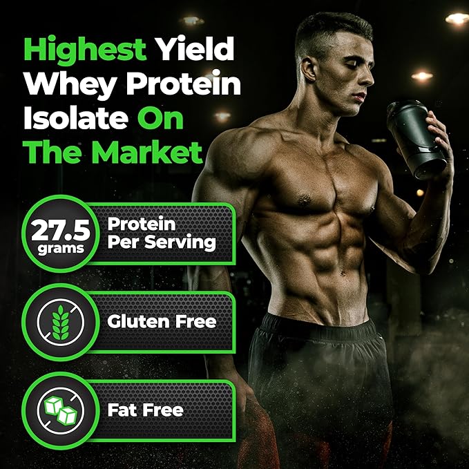 Species Nutrition Isolyze Whey Protein Powder, 100% Whey Isolate for Muscle Building, 27.5g Protein Per Scoop, No Sugar & Low Fat (Vanilla Peanut Butter, 22 Servings)