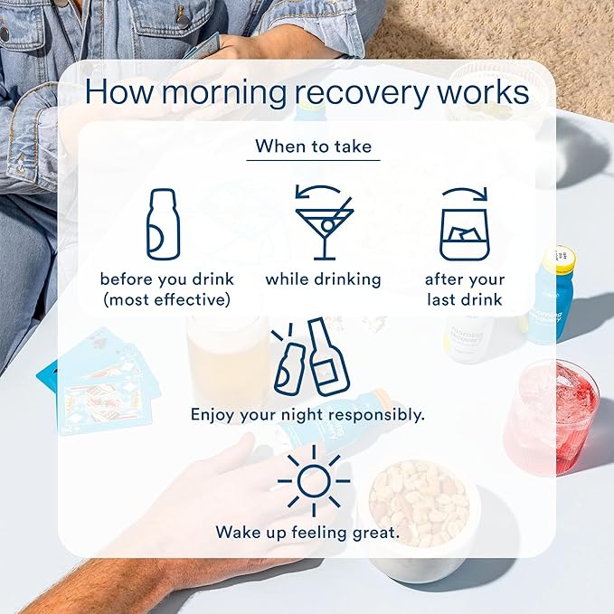 Morning Recovery Electrolyte, Milk Thistle Drink Proprietary Formulation to Hydrate While Drinking, Highly Soluble Liquid DHM, Non GMO, Vegan, Gluten-Free, Orange Mango, Pack of 6