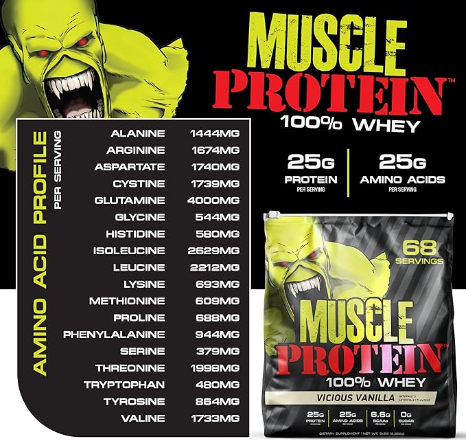 Muscle Whey Protein Flavored Protein Powder, 25,000mg Amino Acids/Serving, Cold Filtered(Packaging May Vary) (20 Pound (Pack of 4), Chocolate)