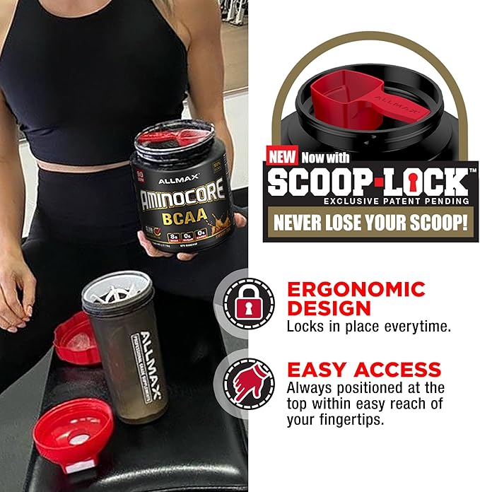 ALLMAX Nutrition AMINOCORE BCAA Powder, 8.18 Grams of Amino Acids, Intra and Post Workout Recovery Drink, Gluten Free, Fruit Punch, 315 g