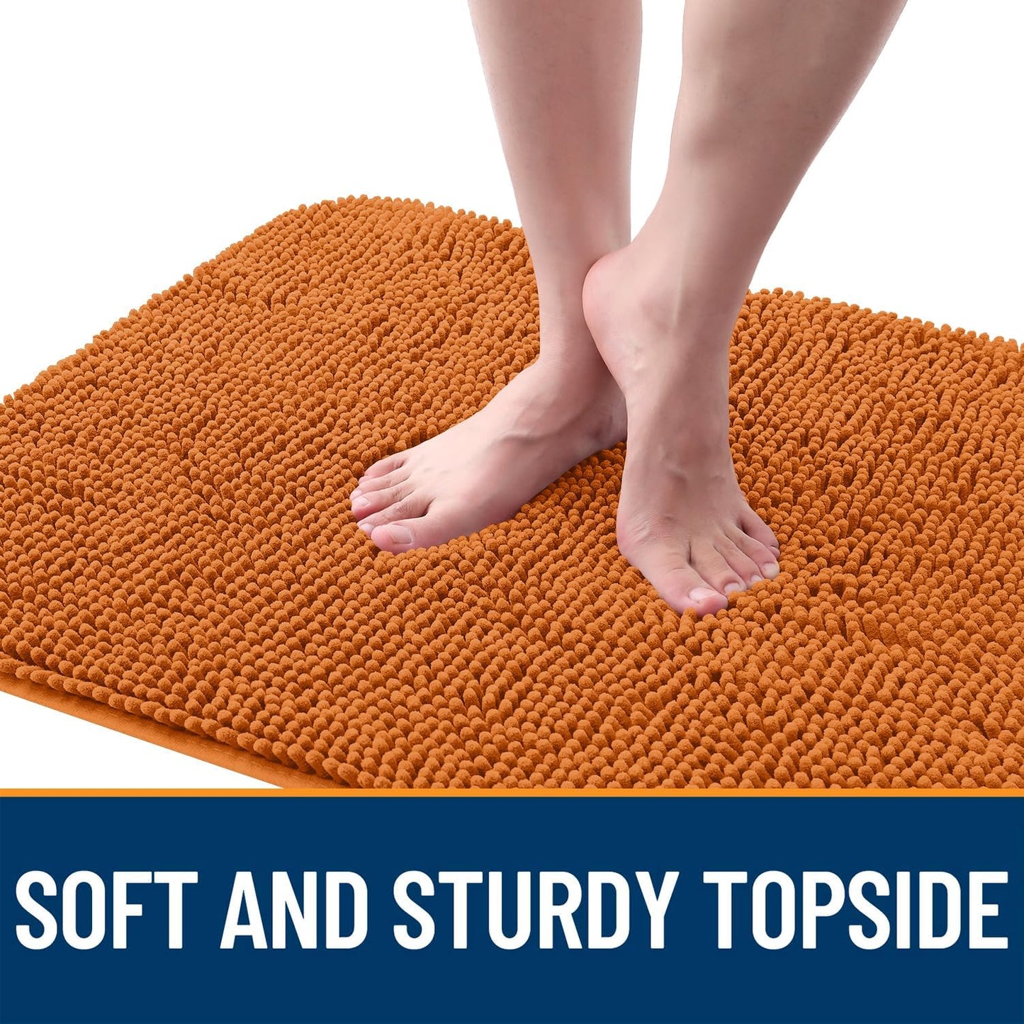 OLANLY Dog Door Mat - Absorbent Non-Slip Chenille Mat for Muddy Paws | 59x32, Quick Dry, Indoor Carpet