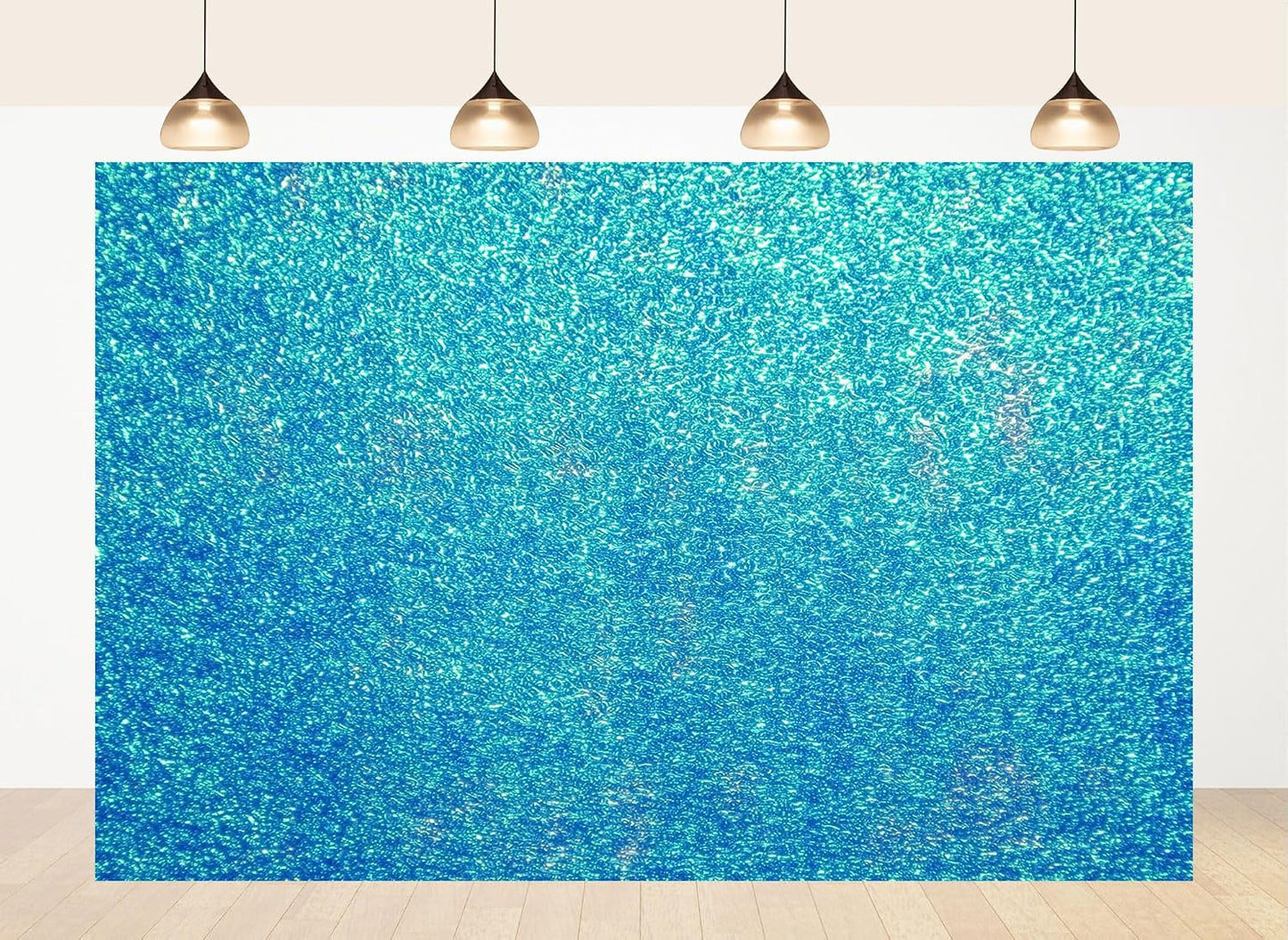 LidyMini 6x4ft Fabric Sparkling Blue Water Backdrop Glistening Ripple Texture Background Minimalist Nature Shooting