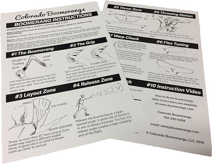 Polypropylene Pro Sports Boomerang - for Ages Above 10 Years Old. Real Sport Boomerangs Designed by a Former World Champion!