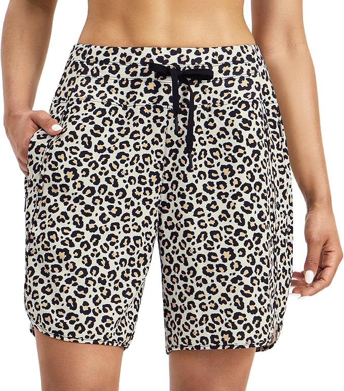 Willit Women's 7" Athletic Running Shorts Long Workout Hiking Shorts Quick Dry High Waisted Active Zipper Pocket(X-Small)