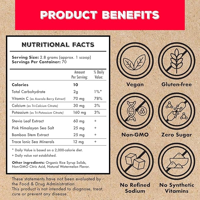 Superieur Electrolytes?“Plant Based Electrolyte Supplement w/Sea Minerals for Hydration & Recovery?“Keto Friendly, Non-GMO, Zero Sugar, Vegan Healthy Sports Drink Powder?“Strawberry Lemon(70 Serv)